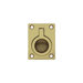Solid Brass Recess Pull in Polished Brass