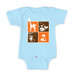 Zoology Short Sleeve Light Blue Bodysuit