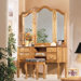 Country Heirloom Vanity Base with Mirror