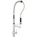 Three Handle Single Hole Bar Faucet with Pull Out Sprayer Handle
