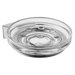 Soap Dish Holder with Clear Glass Dish in Chrome