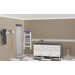 Storage 3-Drawer Base Cabinet Kit in Starfire Pearl with 6' Black Work Top Surface 