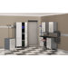 Storage 7-Piece 12' Storage System w/Workstation in Starfire Pearl