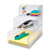 Storage Oraginzer, 3 Compartment, 12"x9-3/8"x12", Clear