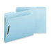 Pressboard Fastener Folder, Letter, 25/BX, 1" Expansion, Light Blue