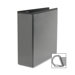 7.19Slant Ring View Binder, 4" Capacity, 11"x8-1/2", Black