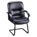 Leather Guest Chair with Sled Base