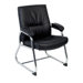 Leather Guest Chair with Metal Leg