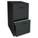 23" File/File Mobile Pedestal Files, Letter, Black