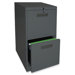 20" File/File Mobile Pedestal Files, Charcoal gray