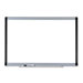 Magnetic Dry-Erase Board, 4' x 6', Silver/Ebony