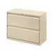 Lorell 42" 2-Drawer Lateral Files, Putty