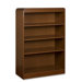Lorell Radius Hardwood Veneer Bookcases, Cherry