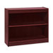 Lorell High-quality Veneer Bookcases, Mahogany