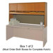 Lorell 87000 Series Lam. Stack-on Hutch w/Doors