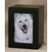 Medium Photo Pet Urn in Black Satin