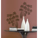 Flocked Floral Peel and Stick Wall Decal