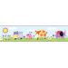 Polka Dot Piggy Peel and Stick Wall Border