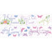 Licensed Designs Disney Fairies Phrases Peel and Stick Wall Decal Us Only