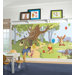 XL Murals Pooh and Friends Chair Rail Wall Decal