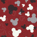 Mickey Mouse Heads Wallpaper in Red Background