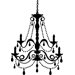 Chandelier with Gems Peel and Stick Giant Wall Decal