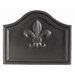 Fleur De Lys Cast Iron Fire Back