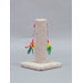 Carpet Scratching Post with Feather Toy
