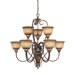 Raffine 9 Light Chandelier