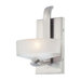Eclante One Light Bath Vanity in Brushed Nickel