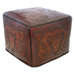 Colonial Large Leather Ottoman
