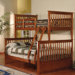Twin over Full Bunk Bed with Built-In Ladder