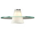 Obo Cone Glass Shade in White