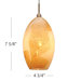 European 1 Light Moonstone Pendant with Canopy Mount