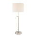 One Light Adjustable Table Lamp in Nickel