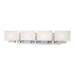 Cubism Four Light Bath Vanity in Chrome