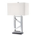 One Light 29" Table Lamp in Polished Nickel
