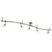 Five Light Track Light in Sable Bronze Patina
