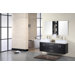 Ava 61" Double Sink Vanity Set in Espresso