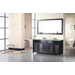Waterfall 60" Double Sink Vanity Set in Espresso