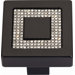 Boutique Crystal Square Inset Knob
