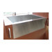 33" x 21" Zero Radius Stainless Steel Farmhouse Kitchen Sink