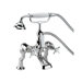English Country Double Handle Deck Mount Tub Faucet Trim