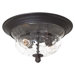 Merrimack  Outdoor Flush Mount Lantern in Corona Bronze