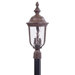 Ardmore   Outdoor Post Mount Lantern in Vintage Rust