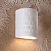 One Light Wall Sconce in White Ceramic