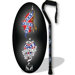 Heart Offset Cane in Black