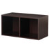 Modular Storage Large Divided Cube in Espresso