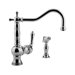 Pesaro Single Handle Single Hole Kitchen Faucet with Side Spray