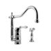 Canterbury Single Handle Single Hole Kitchen Faucet with Side Spray